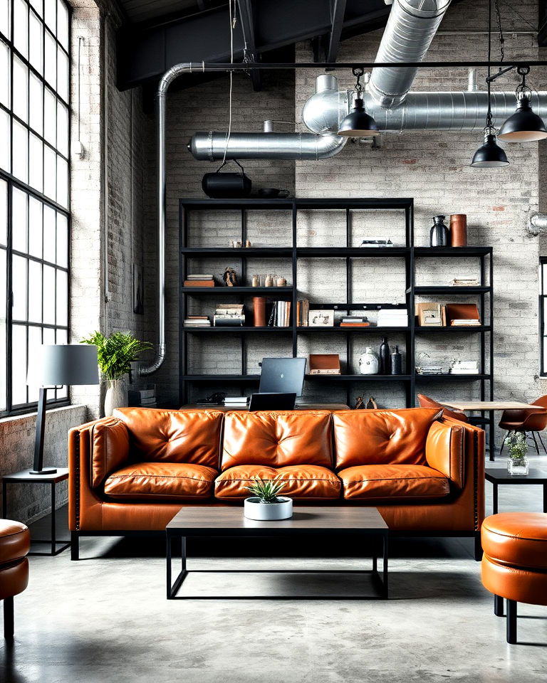 industrial style living room