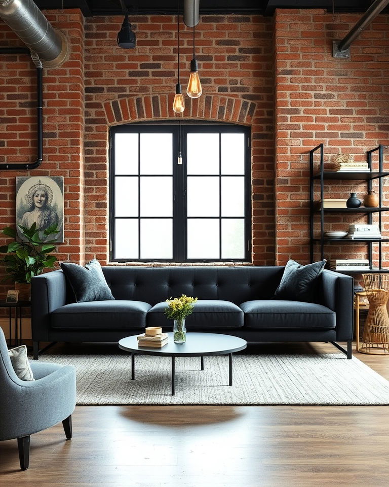 industrial style living room