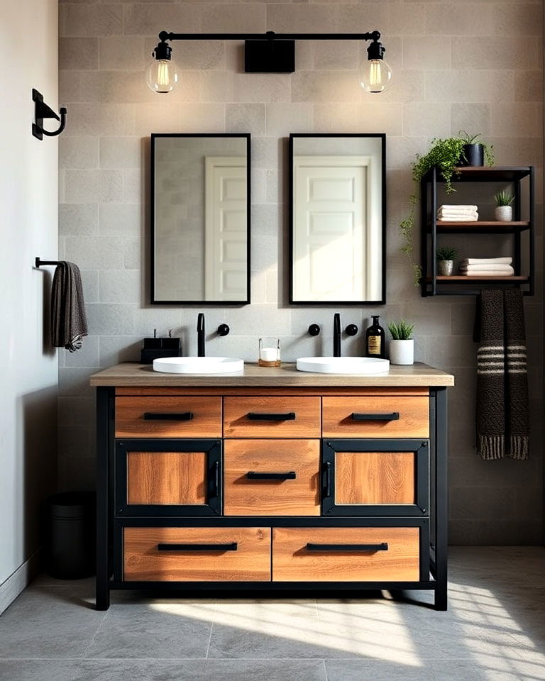 industrial vanities for a modern edge