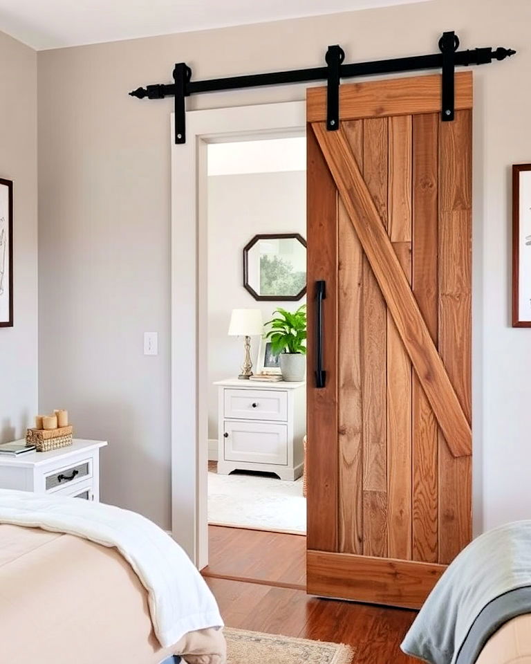 install a sliding barn door