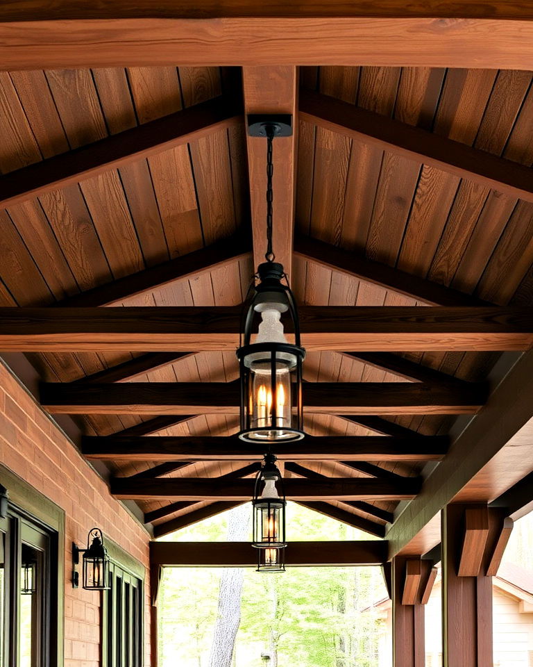 install a wooden beam ceiling