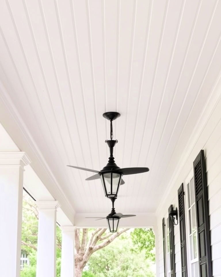 install beadboard ceiling for texture