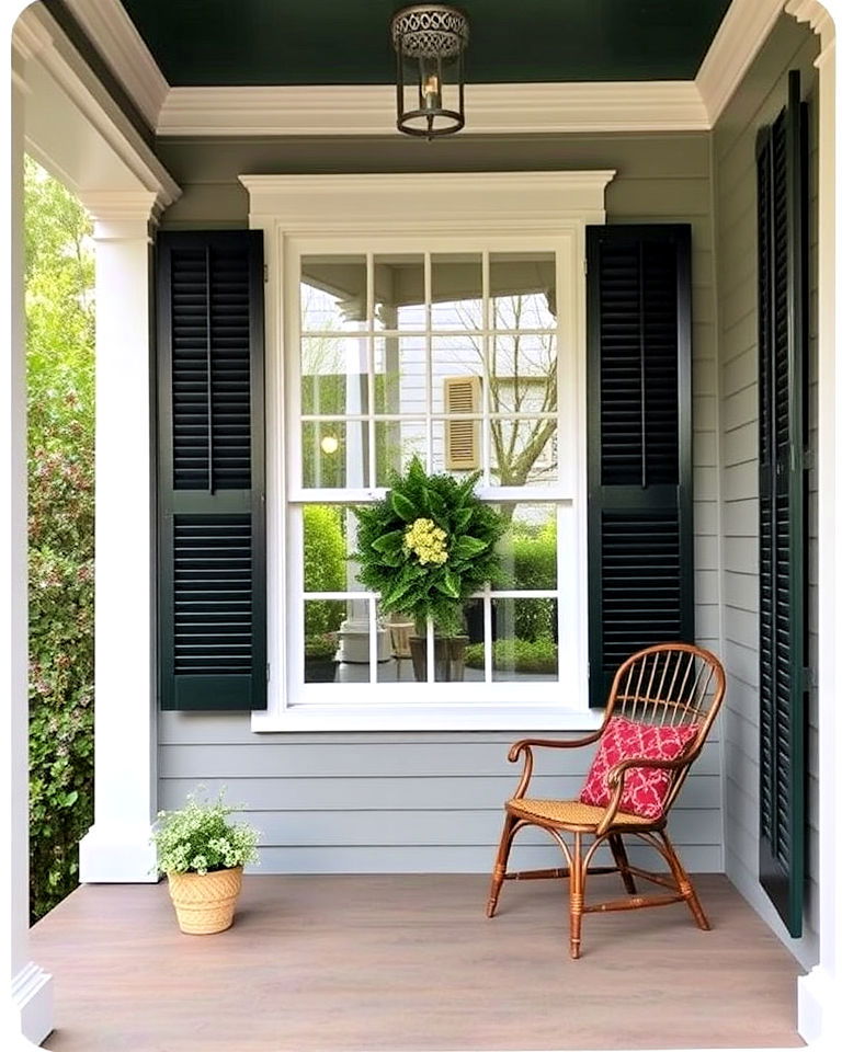 install shutters for added charm