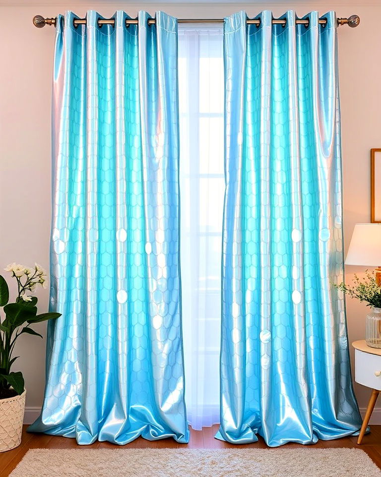 iridescent curtains