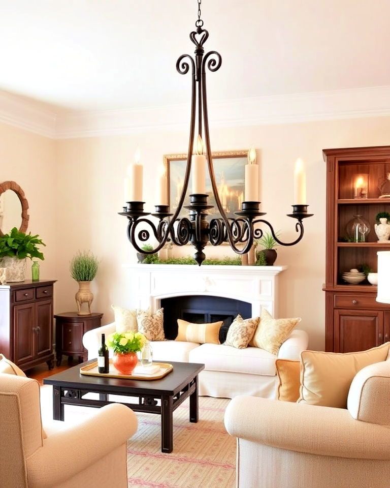 iron candle holders for living room