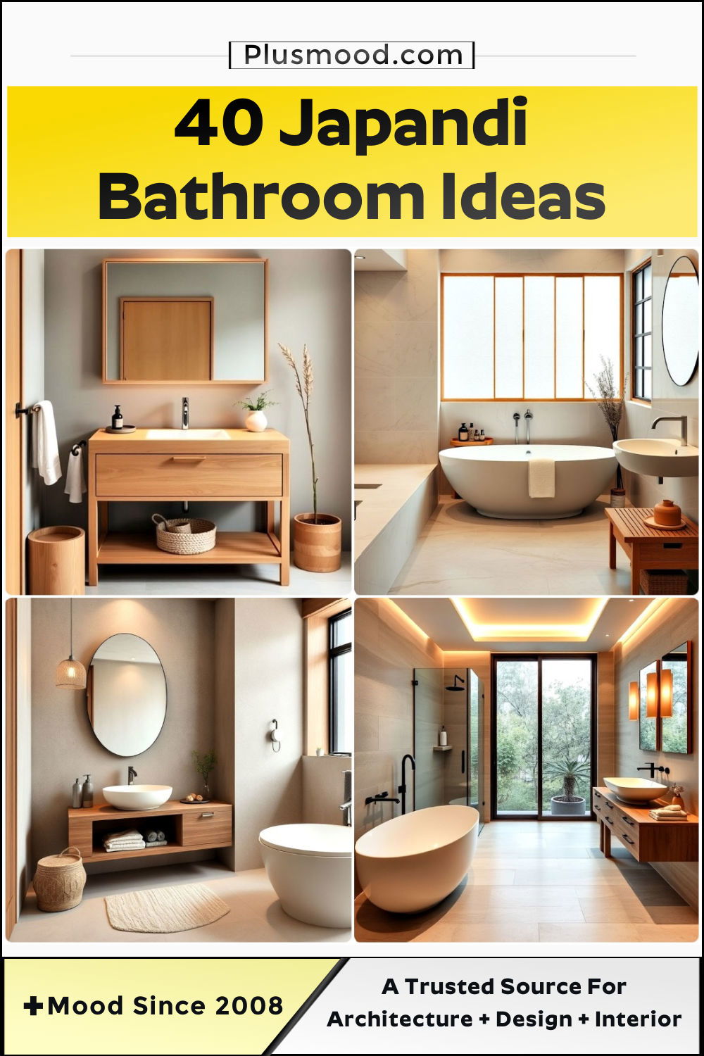 japandi bathroom ideas and inspiration