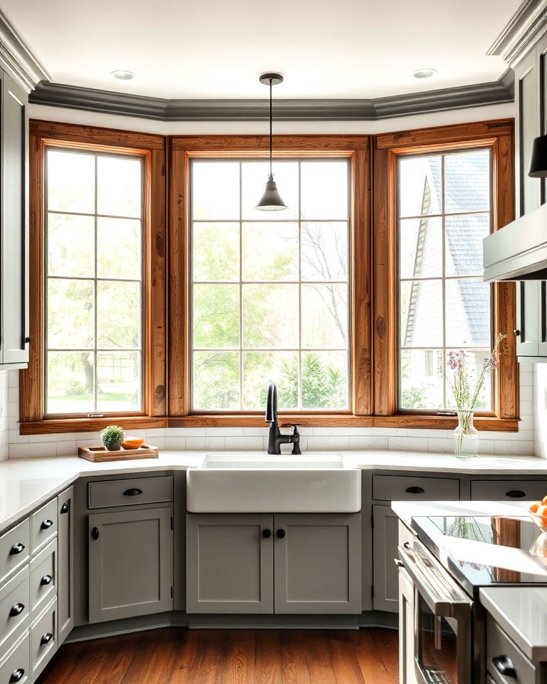 kitchen large farmhouse windows
