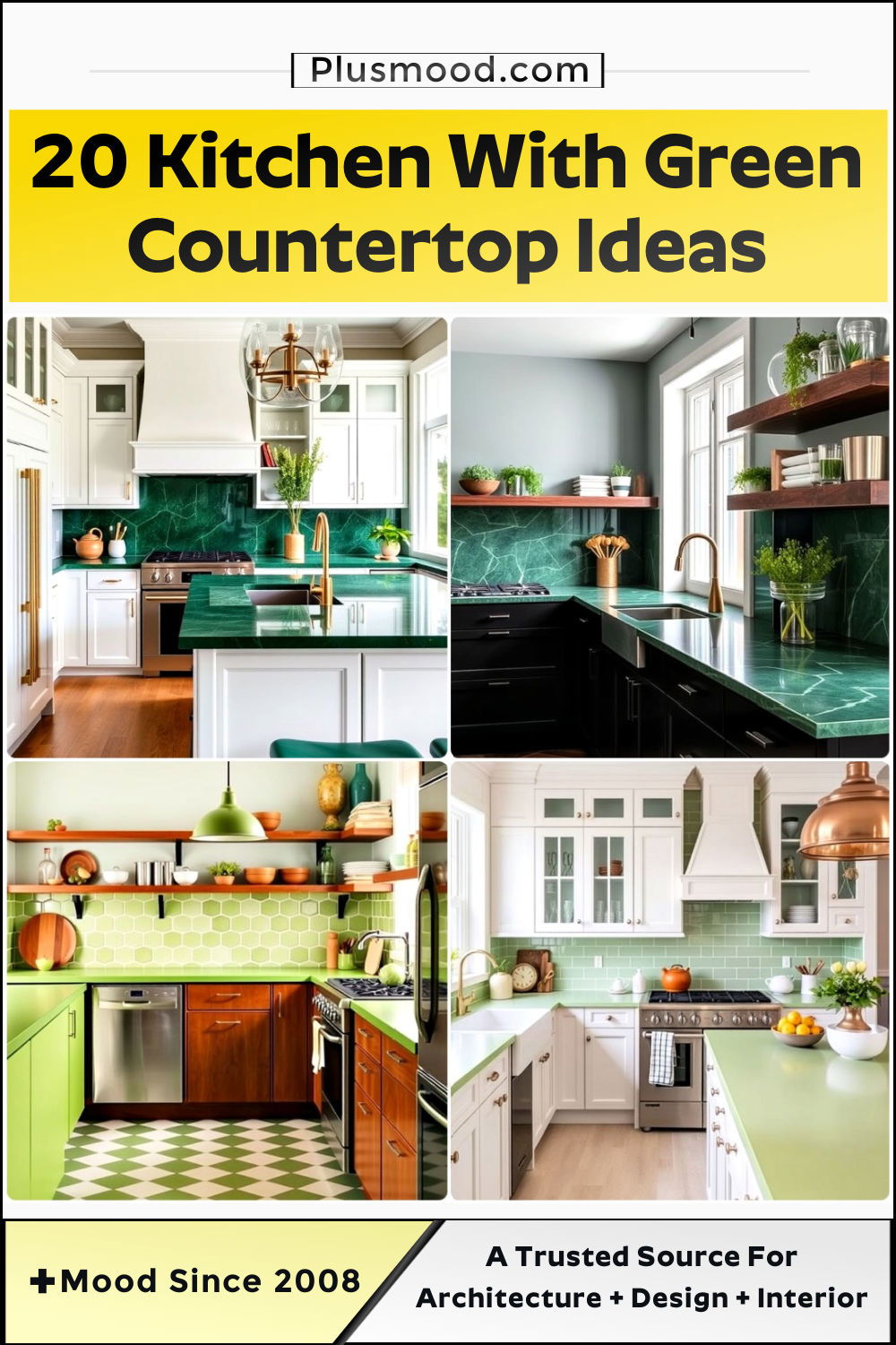 kitchen with green countertops ideas and inspiration