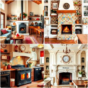 kitchens with fireplaces