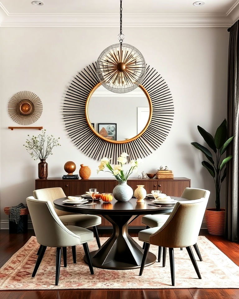 large mirror dining room