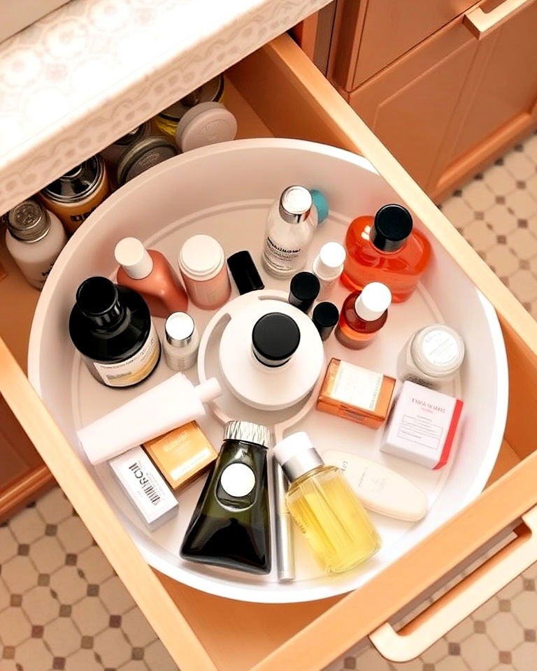 lazy susan in deeper drawers