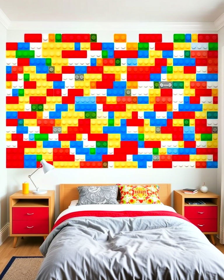 lego brick bedroom wall decor