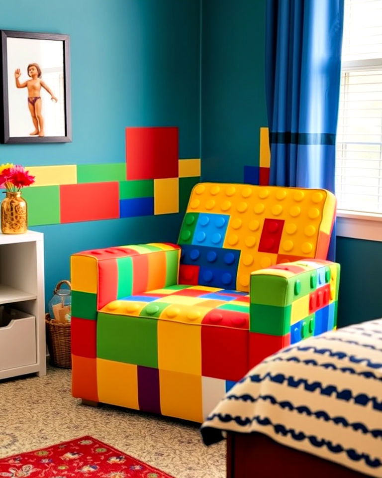 lego inspired accent chair