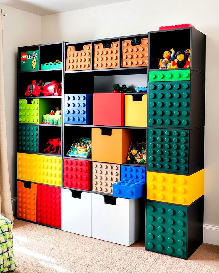 lego storage solution for bedroom