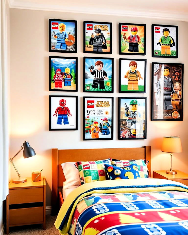 lego themed bedroom wall art