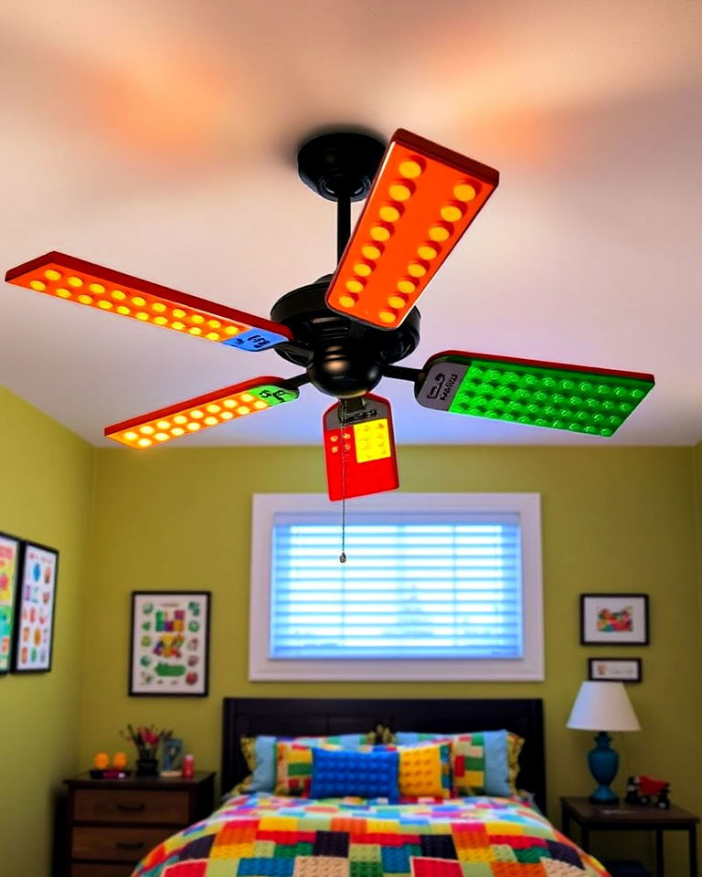 lego themed ceiling fan