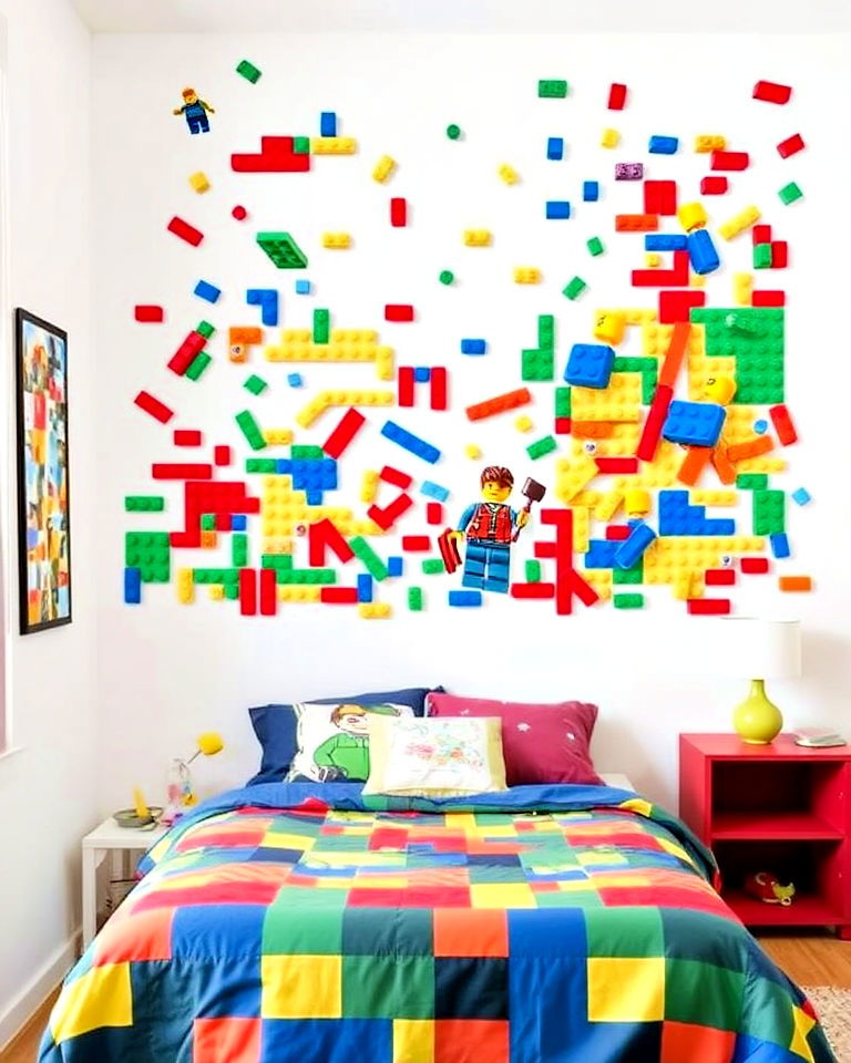 lego wall decals to enhance bedroom