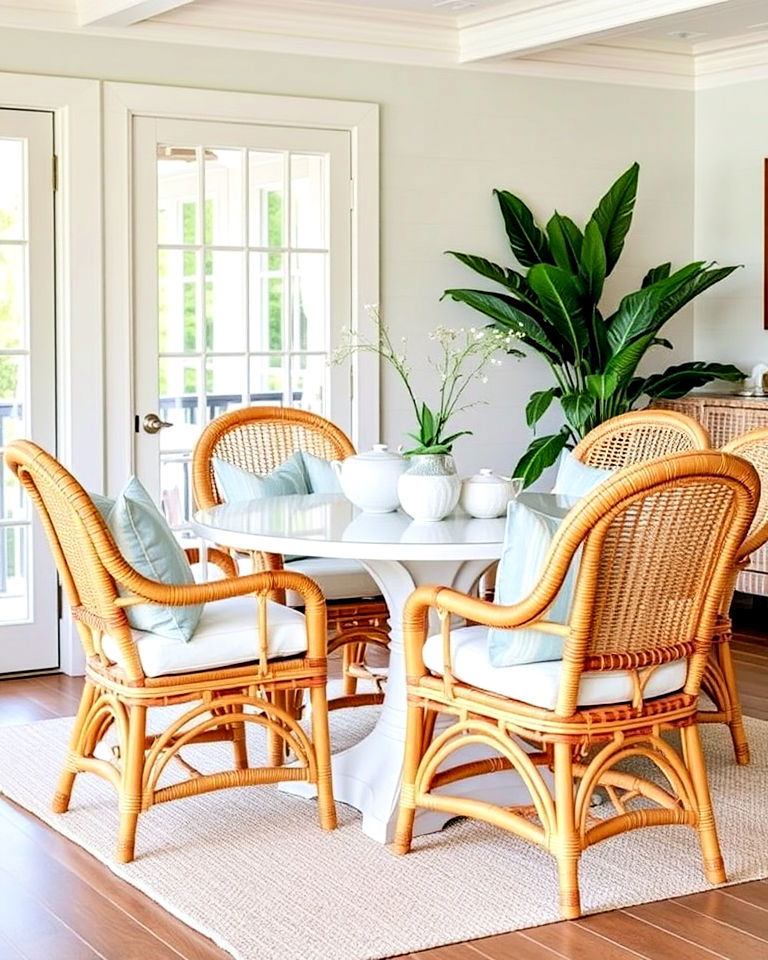 lightweight rattan and wicker seating