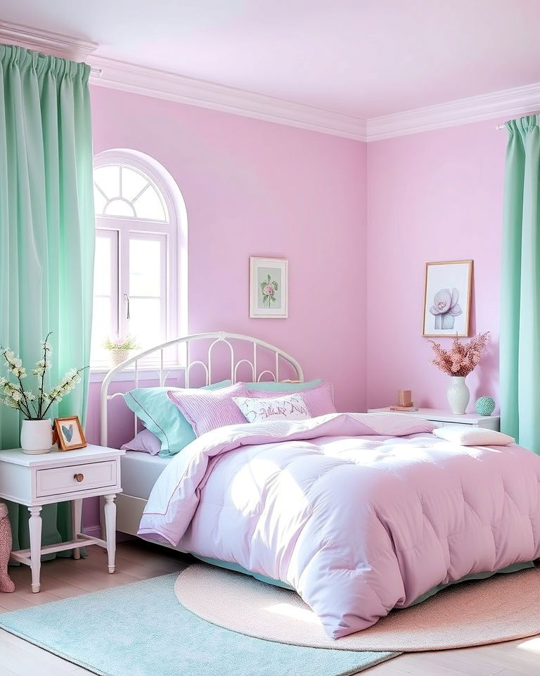 lilac and mint pastel dream