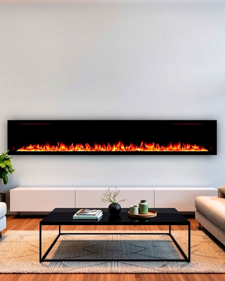 linear electric fireplace