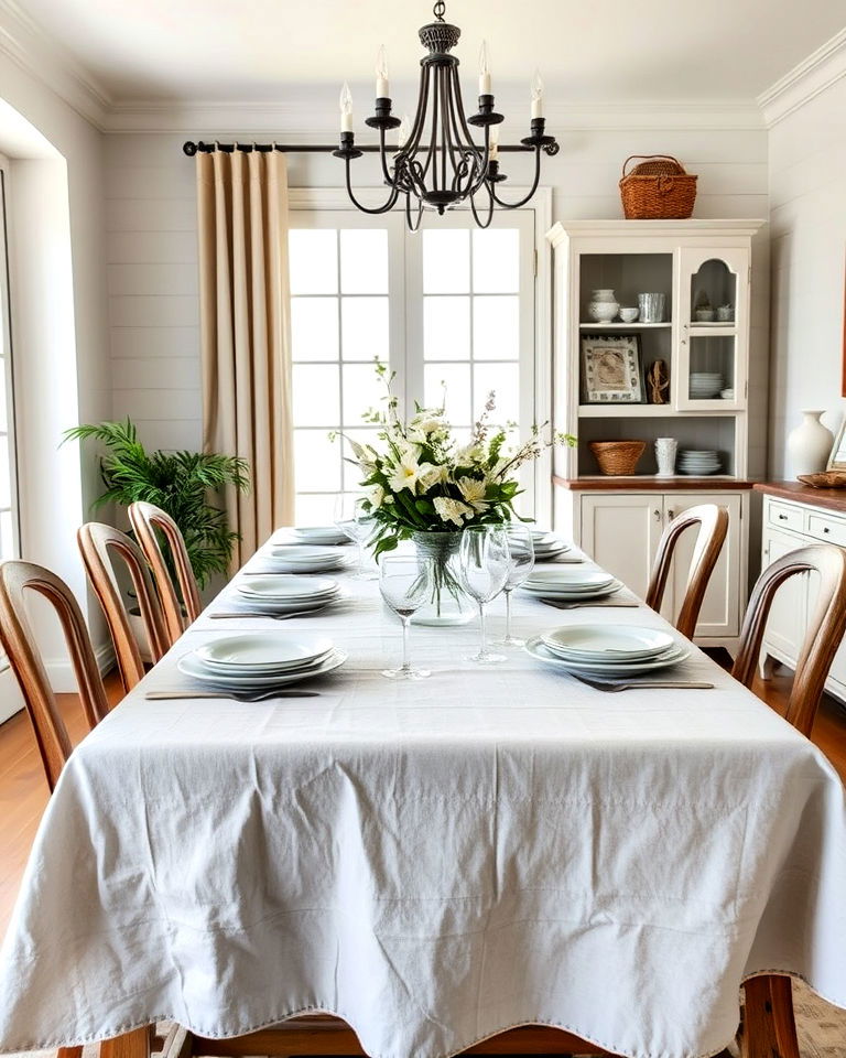 linen tablecloth for effortless elegance