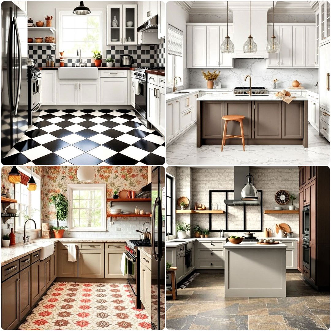 15 Kitchen Linoleum Flooring Ideas for Every Budget