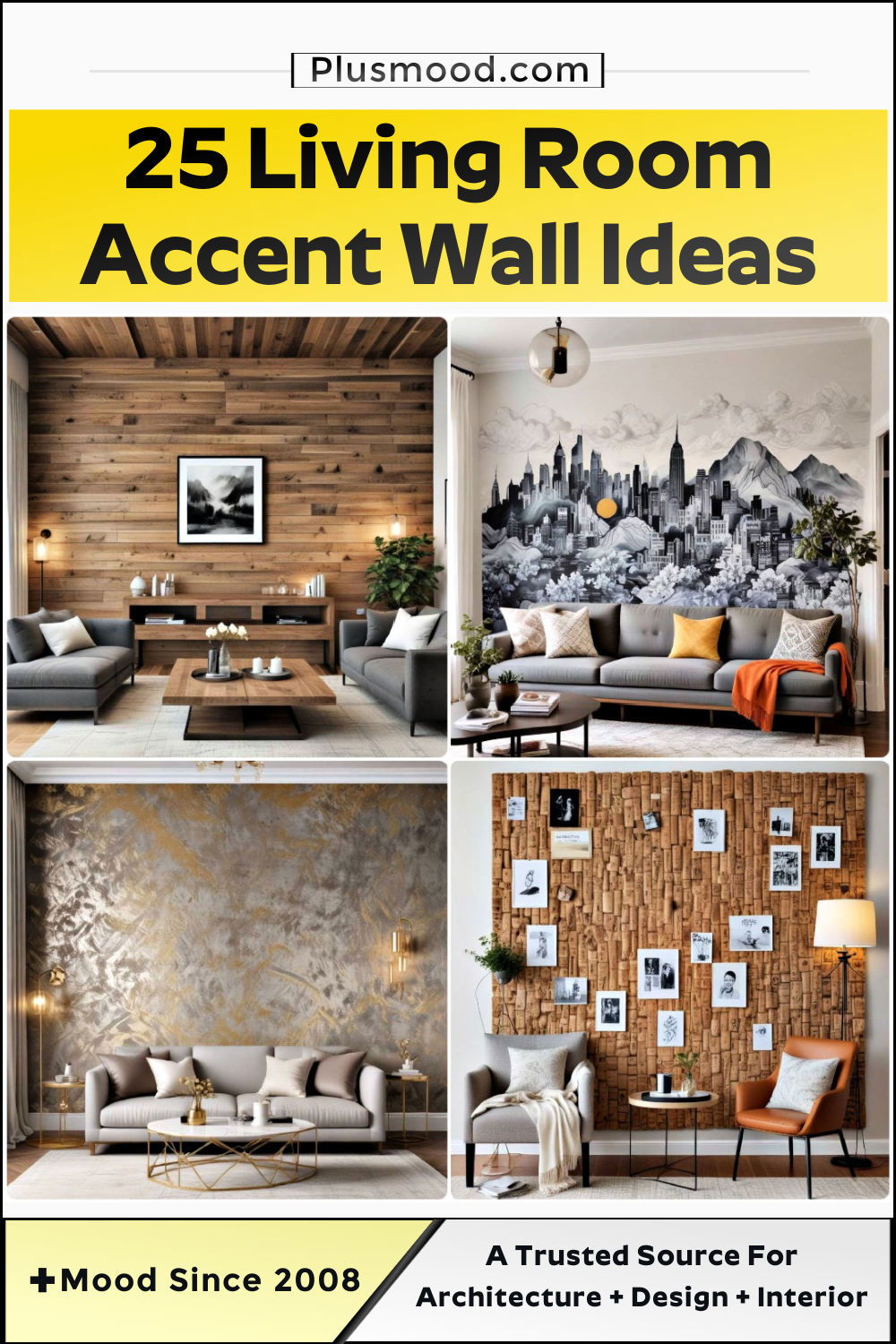 living room accent wall ideas and inspiration