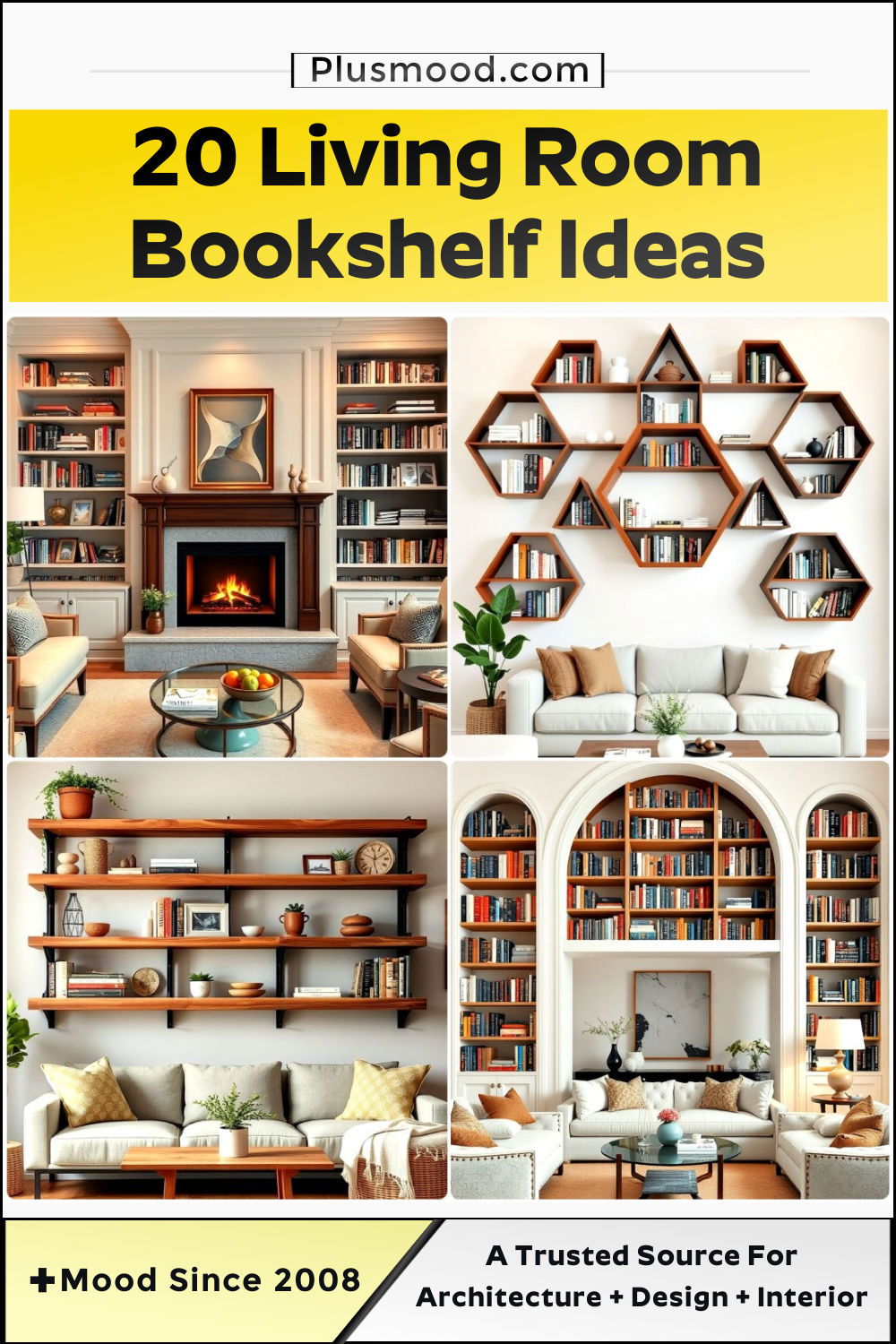 living room bookshelf ideas and inspiration