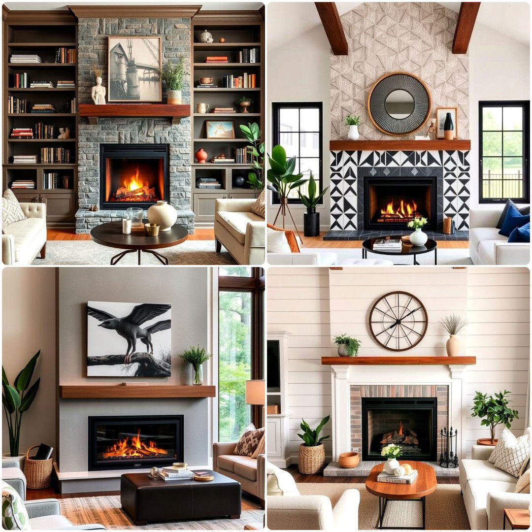 20 Cabin Fireplace Ideas For Rustic Living Room Charm Design