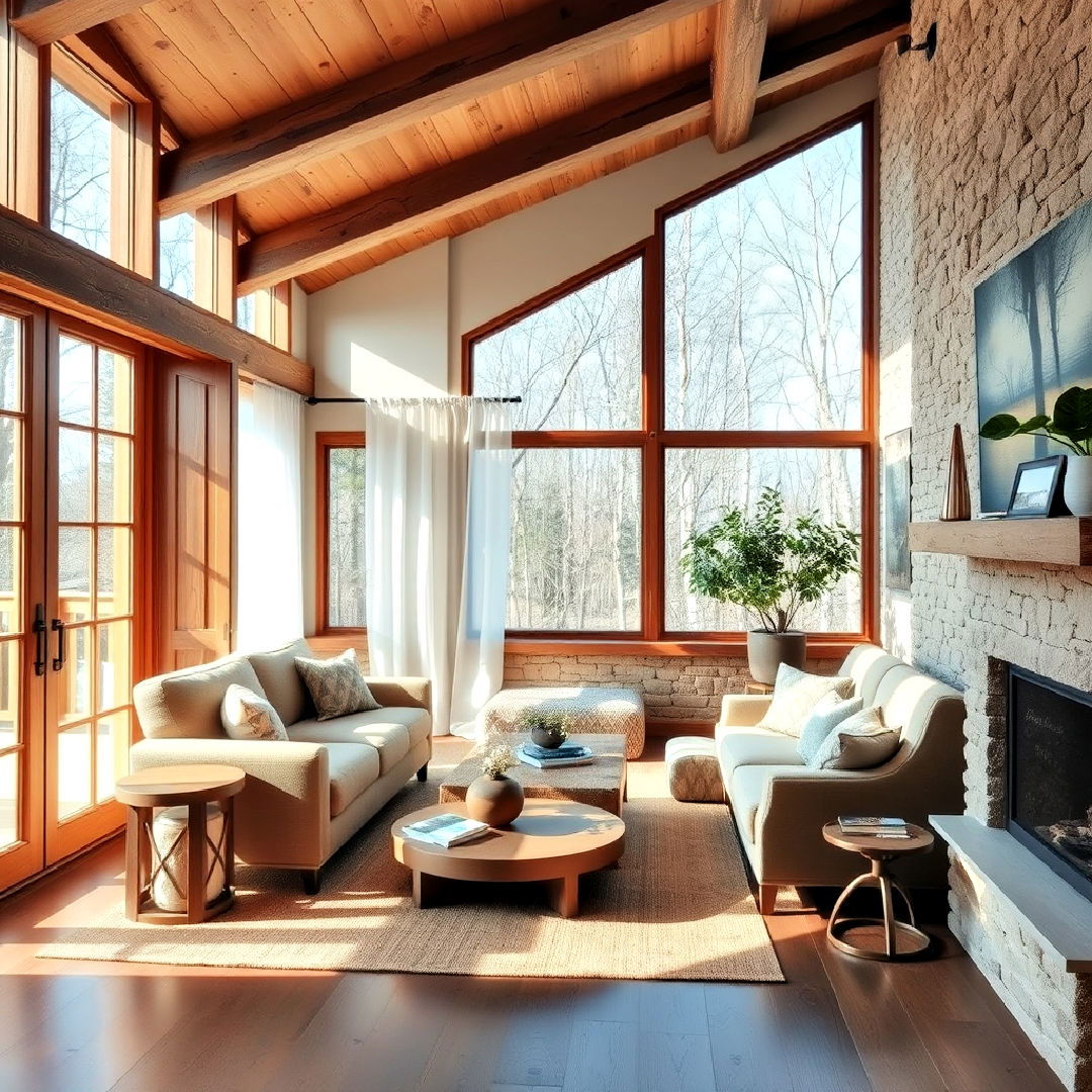 living room large windows with natural light