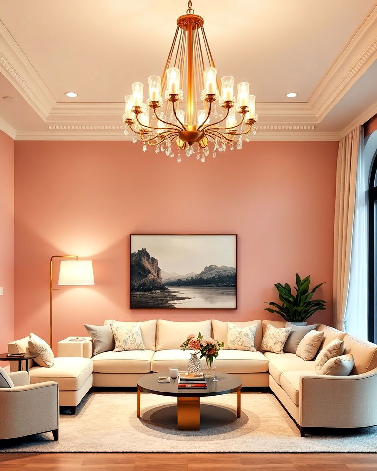 living room statement lighting