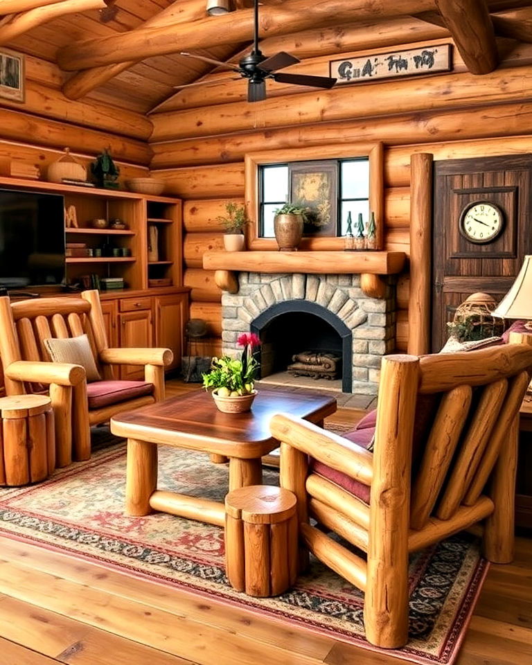 log furniture