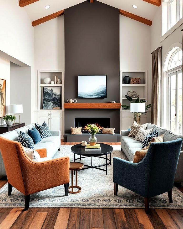 long living room accent chairs