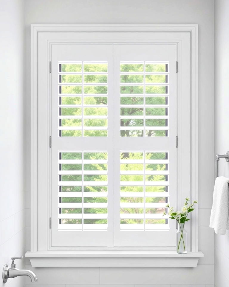 louvered windows for ventilation and style