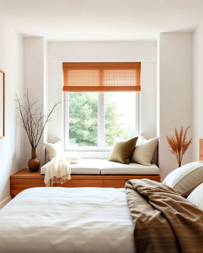 low rise window seat for bedroom