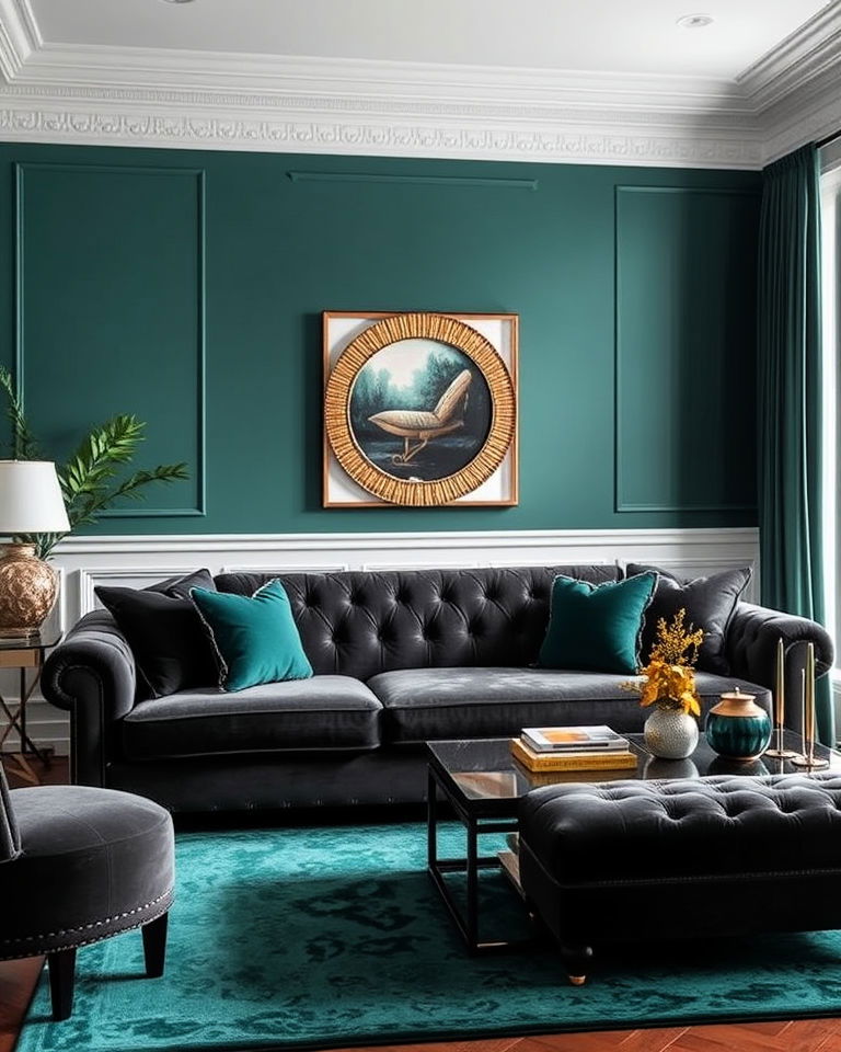 luxurious glamorous with jewel tones