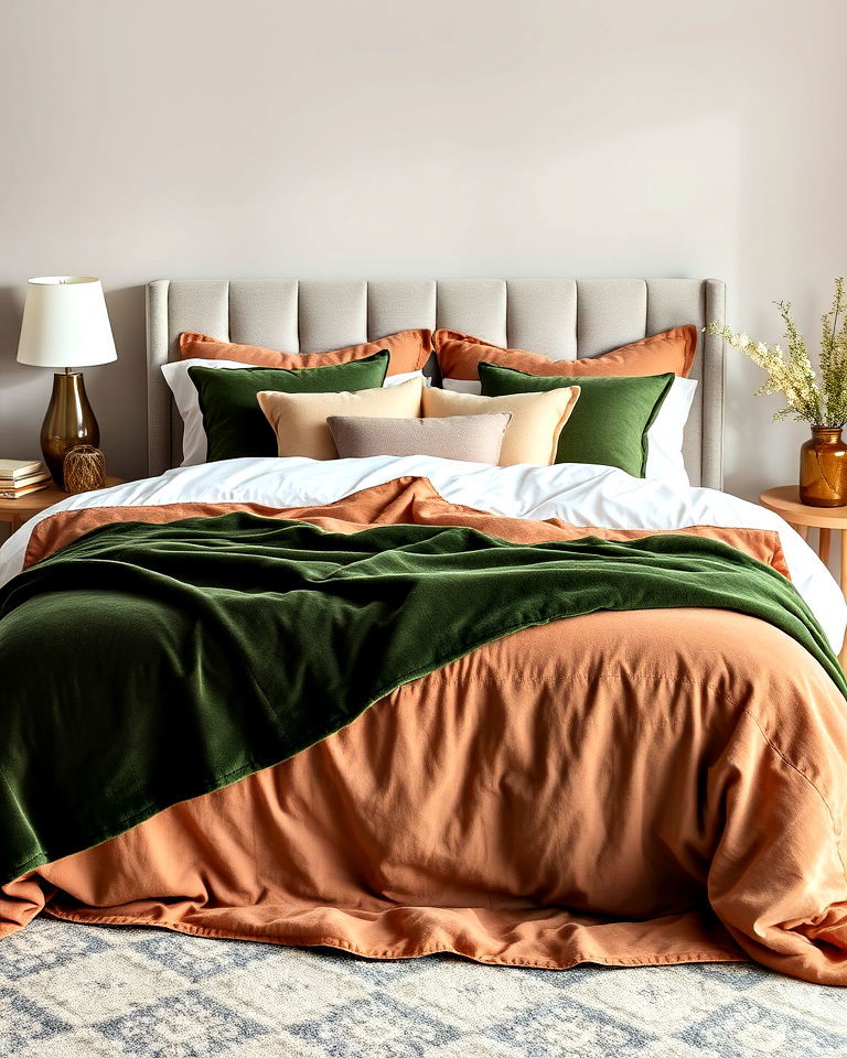 luxurious textured bedding