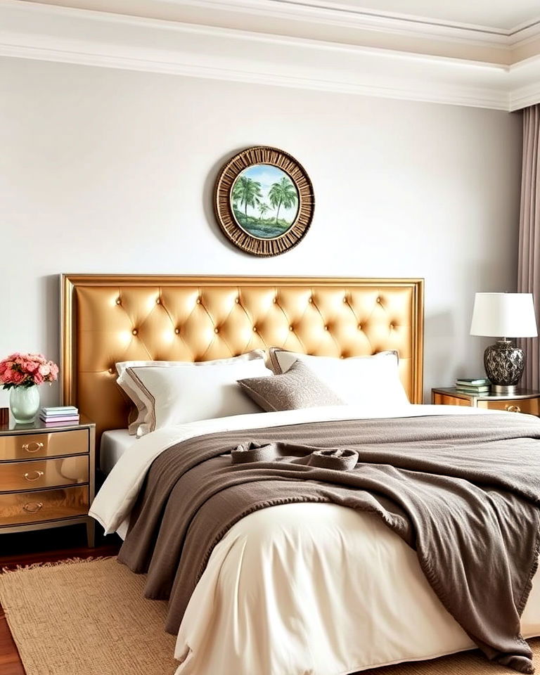 luxury gold headboard