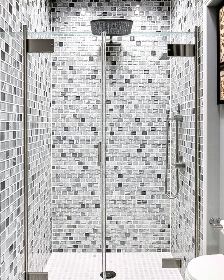 luxury grey mosaic tiles