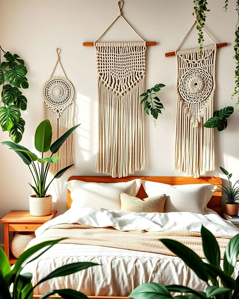 macramé wall hangings