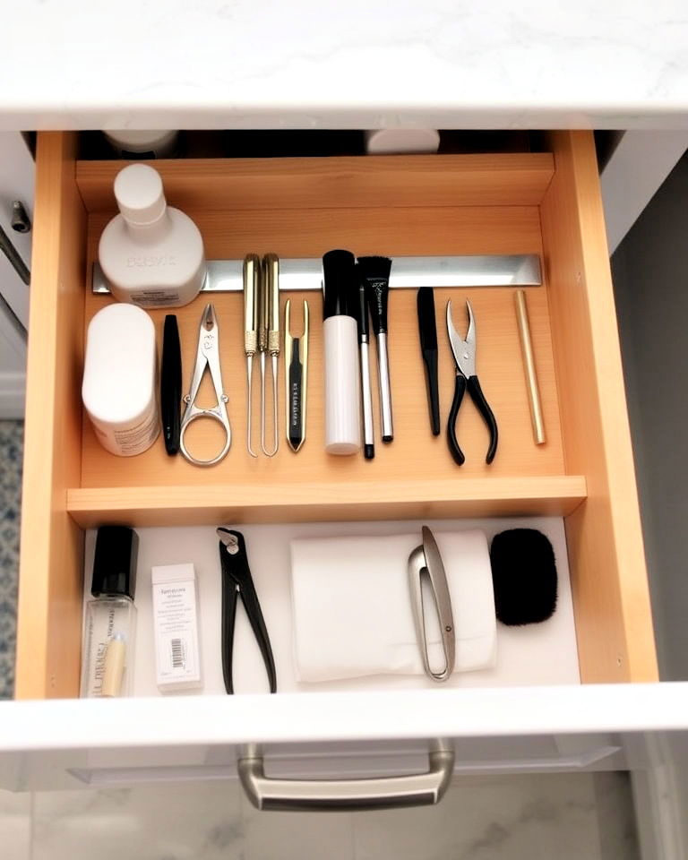 magnetic strips for small metal tools