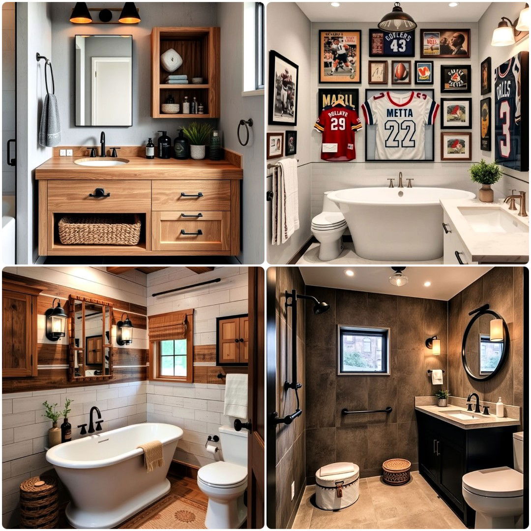 20 Man Cave Bathroom Ideas for A Masculine Touch