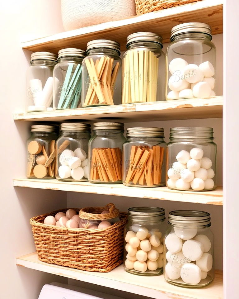 mason jars for storage