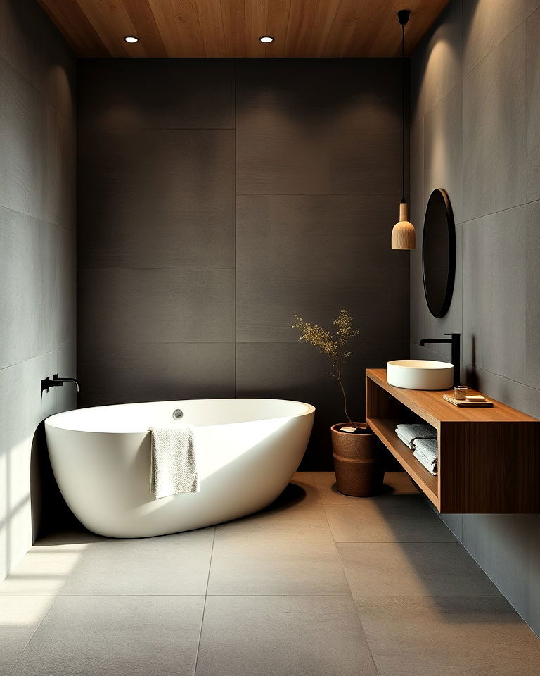 matte ceramic tiles for texture bathroom