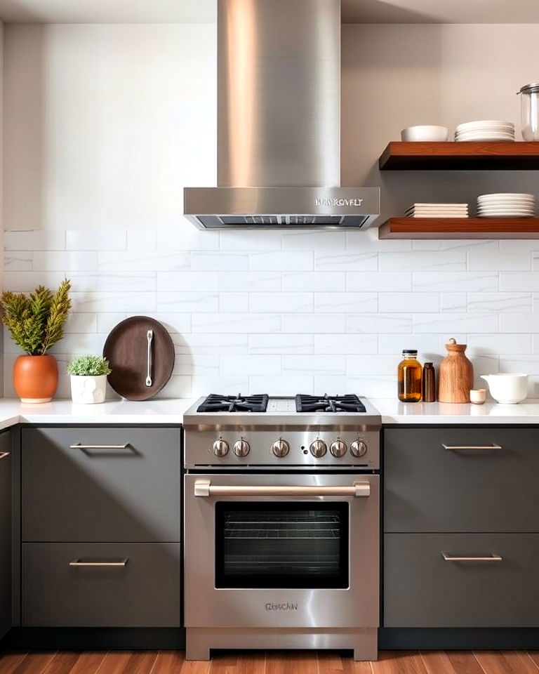 matte stainless steel appliances for a softer kitchen look