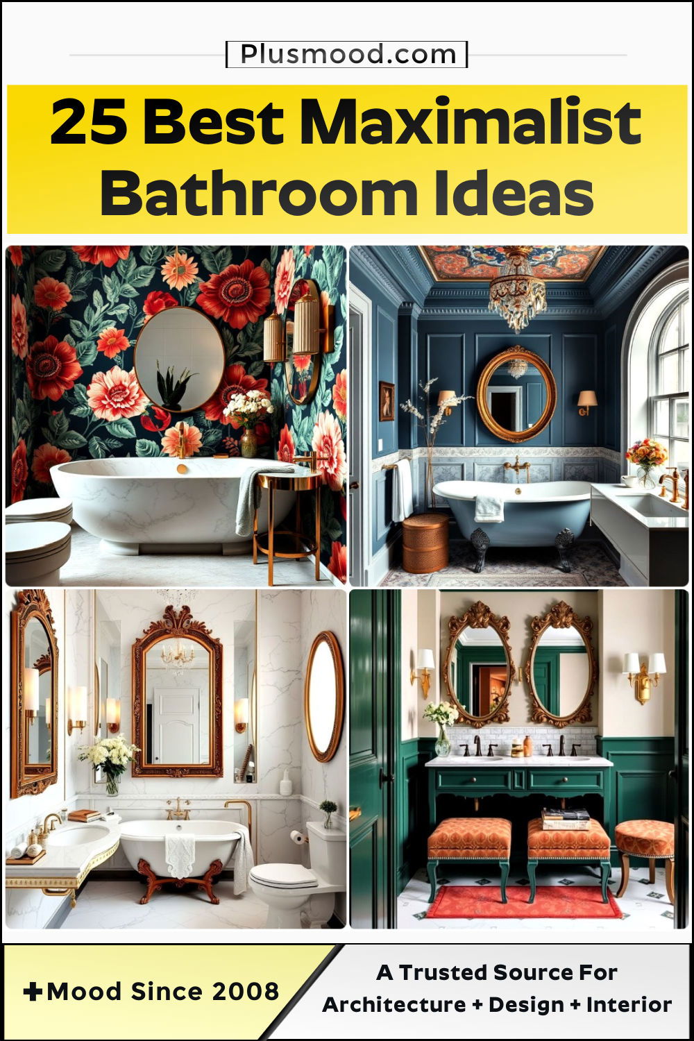 maximalist bathroom design ideas and inspiration