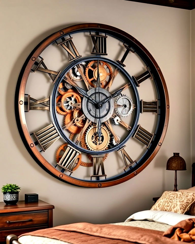 mechanical clock decor