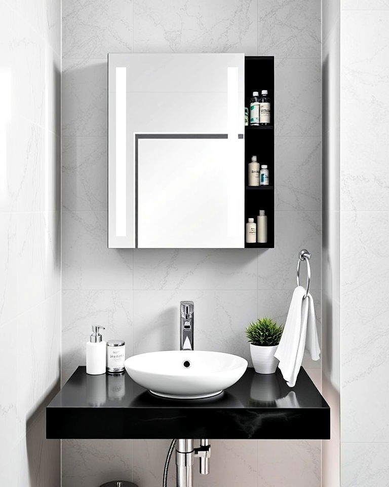 medicine cabinet with mirror