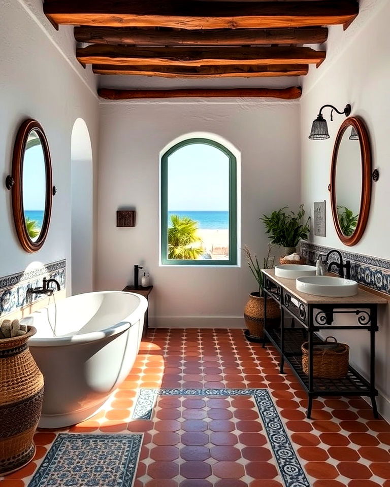mediterranean style bathroom