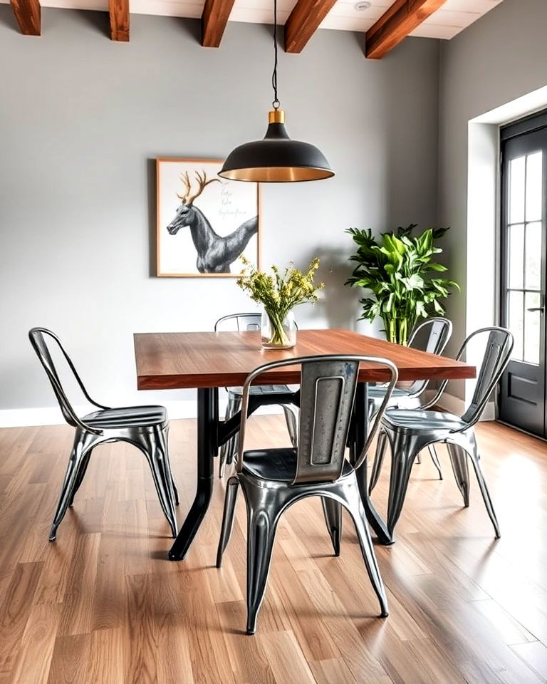 metal dining chairs